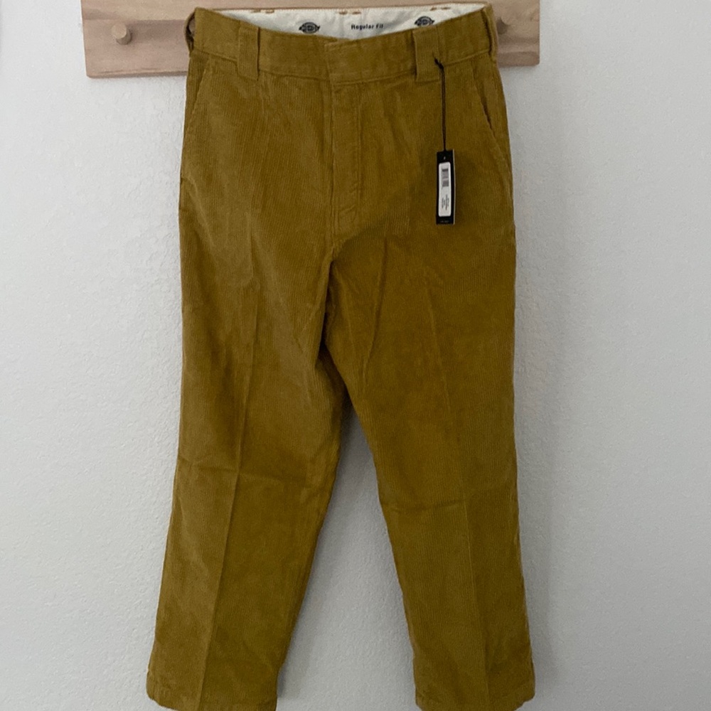 MUSTARD SUEDE DICKIES PANTS